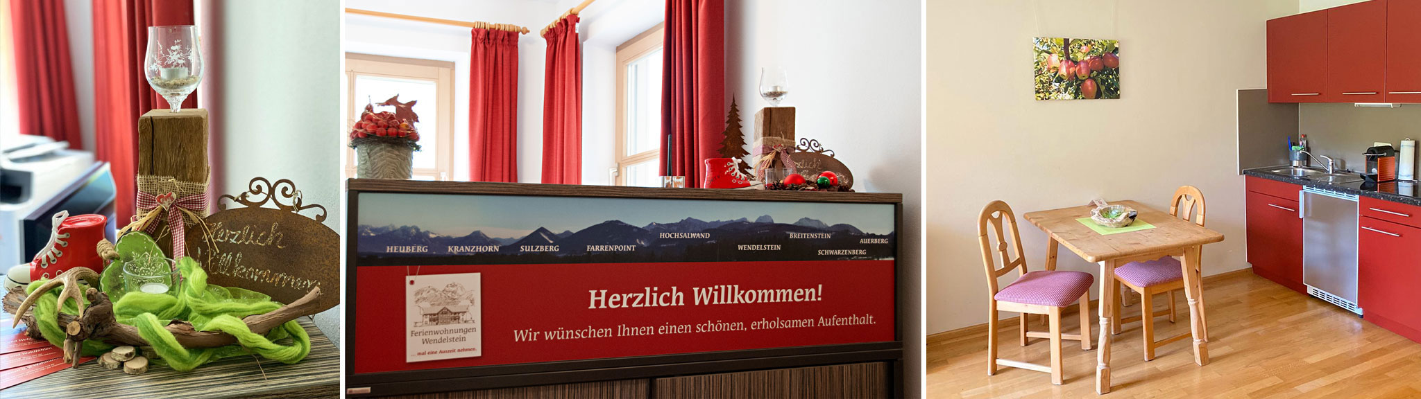 Reception area of the Wendelstein Holiday Apartments